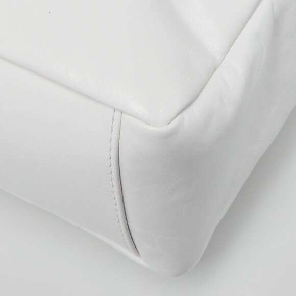 Balenciaga White Padded Leather Monaco Small Shoulder Bag - Picture 12 of 12